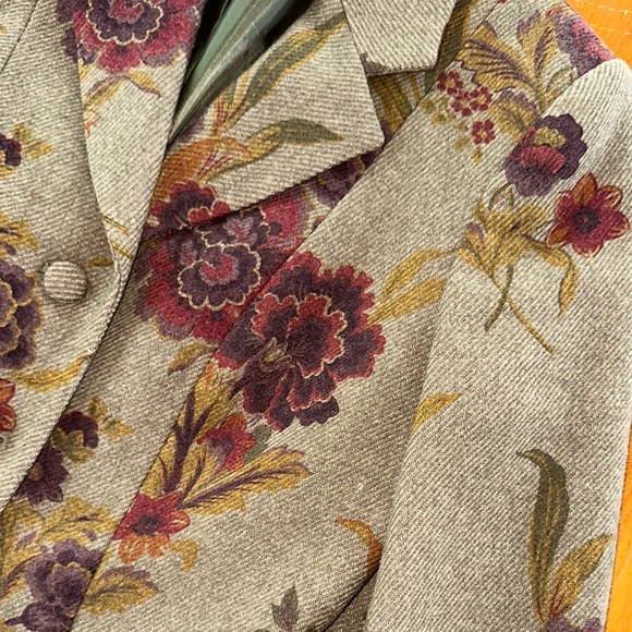 Vintage Pendleton women’s Elegant Floral petite Blazer size 8 - Picture 11 of 11